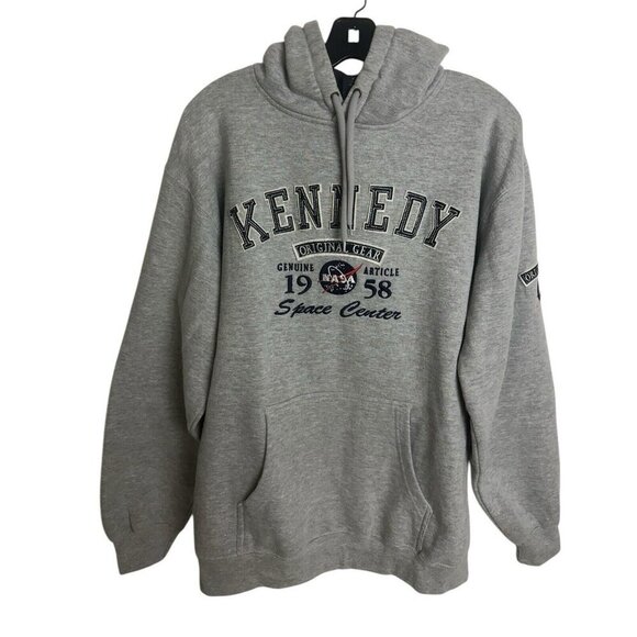 Prairie Mountain Kennedy Space Center NASA Genuine Issue Hoodie Grey Sz XL - Picture 2 of 16
